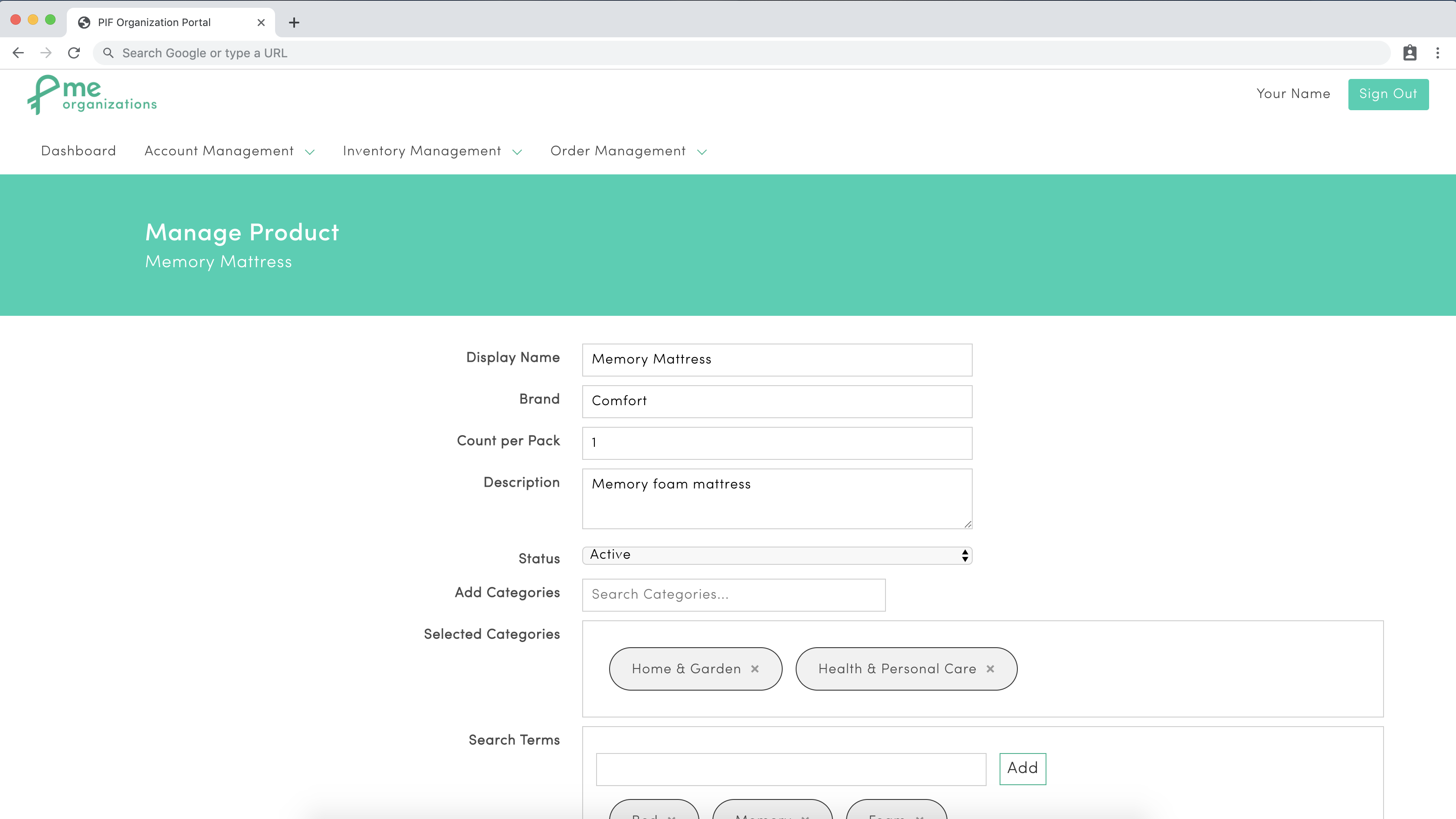 PIF Inventory Manager